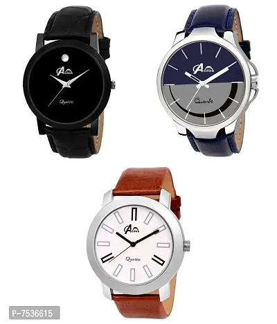 Acnos Analogue Men's Watch (Pack of 3) (Multicolored Dial Multicolored Colored Strap)-thumb3