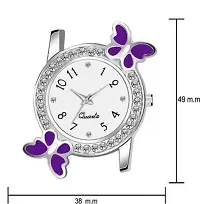 Acnos Purple Strap White Diamond Dial Analog Watch For Girls Best Design Butterfly Combo 2 Pack Of 2-thumb3