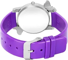 Stylish Purple Silicone Analog Watches For Women-thumb3