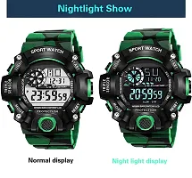 Acnos Brand - A Digital Watch Shockproof Multi-Functional Automatic Green Army Strap Waterproof Digital Sport Watch for Mens Kids Watch for Boys - Watch for Men Pack of 1-thumb3