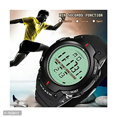 Acnos Brand - A teymex Digital Watch Shockproof Multi-Functional Automatic Black Strap Waterproof Digital Sports Watch for Men's Kids Watch for Boys - Watch for Men Pack of 1-thumb3