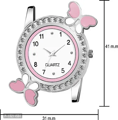 Stylish Pink Silicone Analog Watches For Women-thumb3