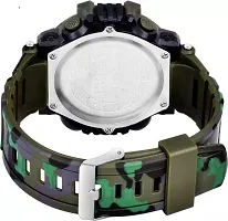 Acnos Brand - A Digital Boy's Watch (Black Dial, Green Strap)-thumb4