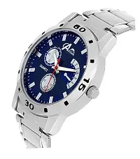 Acnos Brand Stainless Steel Blue Dial Chain Watch for Men Watch For Boy Pack Of 1-thumb1