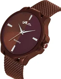 Acnos Luxury Analogue Women's Watch(Brown Dial Mens Standard Colored Strap)-thumb1