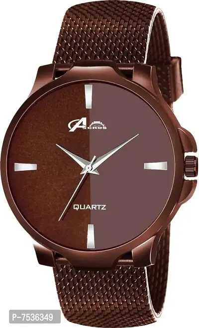 Acnos Luxury Analogue Women's Watch(Brown Dial Mens Standard Colored Strap)-thumb0