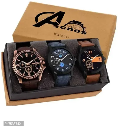 Acnos Analog Multi-Colour Dial Men's Watch-AN-COMBO-01-02-MINO