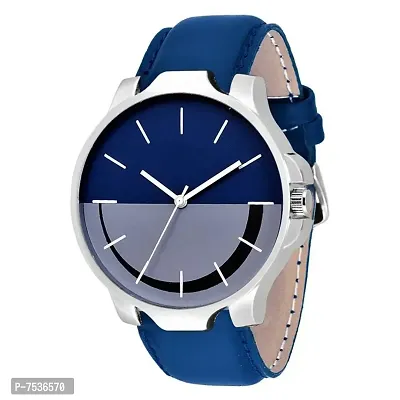 Acnos Blue Belt Double Colored Dial Analogue Watch for Men Pack of 1 (LR24)-thumb0