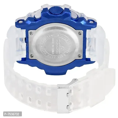 Acnos Brand - A Digital Alram Time Day Second Shockproof Multi-Functional Automatic White Blue Waterproof Digital Sports Watch for Men's Kids Watch for Boys Watch for Men Pack of 1-thumb5