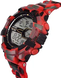 Acnos Red Color Army Shockproof Waterproof Digital Sports Watch for Mens Kids Sports Watch for Boys - Military Army Watch for Men-thumb1