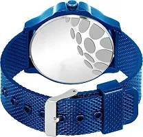 Acnos Stylish Blue Dial Blue PU Belt Analogue Watch for Man Watch Boys Watch Pack of 1 (Blue)-thumb2