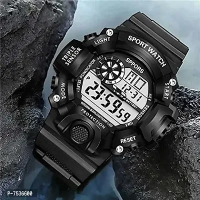 Acnos Brand - A Digital Watch with M2 Shockproof Multi-Functional Automatic White Army Strap Waterproof Digital Sports Watch for Men's Kids Watch for Boys - Watch for Men Pack of 2-thumb4