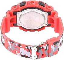 Acnos Brand - A Digital Watch Shockproof Multi-Functional Automatic Army Full Red Color Army Strap Waterproof Digital Sports Watch for Men's Kids Watch for Boys Watch for Men Pack of-1-thumb3