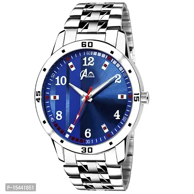 Acnos Blue Dial Steel Belt Analogue Watch For Men Pack Of 1(RZ25)