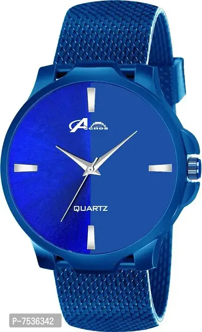 Acnos Dress Analogue Women's Watch(Blue Dial Blue Colored Strap)