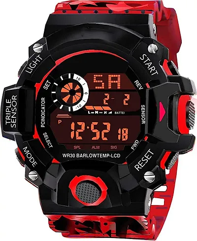 SELLORIA Army Digital RED Watch for Boys & Mens-Children