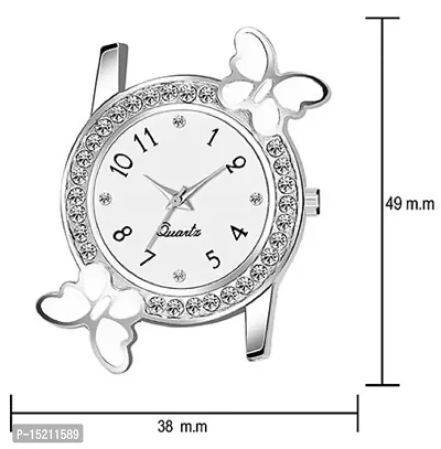 Stylish White Silicone Analog Watches For Women-thumb3