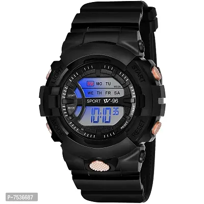 Acnos Brand - A Digital Watch Shockproof Multi-Functional Automatic Light Juicy Black Dial Strap Waterproof Digital Sports Watch for Men's Kids Watch for Boys - Watch for Men Pack of 2-thumb4