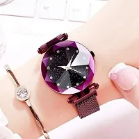 Acnos Dress Analogue Girl's Watch(Black Dial Purple Colored Strap)-thumb4