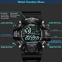 Acnos Brand - A Digital Watch with M2 Shockproof Multi-Functional Automatic White Army Strap Waterproof Digital Sports Watch for Men's Kids Watch for Boys - Watch for Men Pack of 2-thumb4