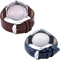 Acnos Branded Super Quality Premium Watches Combo Look Like Richer Person for Men Pack of - 2 (24-BRWN)-thumb3