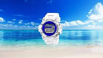 Acnos Brand - A Digital Alram Time Day Second Shockproof Multi-Functional Automatic White-Blue Waterproof Digital Sports Watch for Men's Kids Watch for Boys - Watch for Men Pack of 1-thumb1