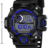 Acnos Brand - A Digital Watch with LED Shockproof Multi-Functional Automatic Blue Boader Black Waterproof Digital Sports Watch for Men's Kids Watch for Boys - Watch for Men Pack of 2-thumb4