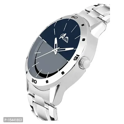 Acnos Silver Strap Analogue Steel Watch for Men Pack of 1(FX437)-thumb2