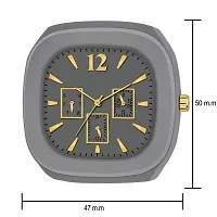 Stylish Grey Silicone Analog Watches For Men Pack Of 2-thumb2