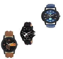 Acnos Special Super Quality Analog Watches Combo Look Like Handsome for Boys and Mens Pack of - 3(436-01-02)-thumb1