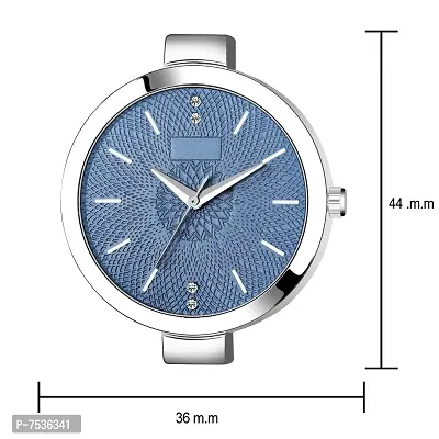 Acnos Blue Dial Silver Chain Belt MT Analogue Watch for Girl's and Women's Pack of - 1 (MT-205)-thumb3