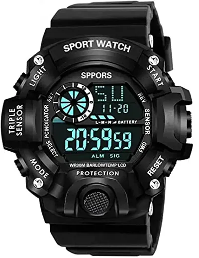Acnos Brand - A Digital Watch Shockproof Multi-Functional Automatic 5 Color Army Strap Waterproof Digital Sport's Watches for Men's Kids Watch for Boys - Watches for Men