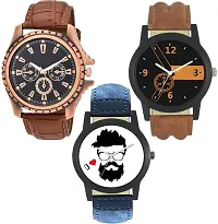 Acnos Special Super Quality Analog Watches Combo Look Like Handsome for Boys and Mens Pack of - 3(MIN-FX07-L01)-thumb2