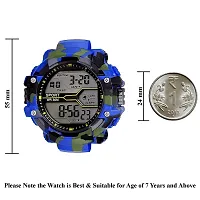 Acnos Blue Color Army Shockproof Waterproof Digital Sports Watch for Mens Kids Sports Watch for Boys - Military Army Watch for Men-thumb2