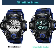 Acnos Brand - A Digital Watch Shockproof Multi-Functional Automatic Blue Army Strap Waterproof Digital Sport Watch for Mens Kids Watch for Boys - Watch for Men Pack of 1-thumb1