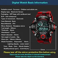 Acnos Brand - Digital Watch with Red Shockproof Multi-Functional Automatic 5 Color Army Strap Waterproof Digital Sports Watch for Men's Kids Watch for Boys - Watch for Men Pack of 2-thumb3