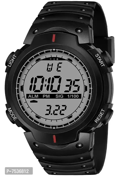 Acnos Brand - A teymex Digital Watch Shockproof Multi-Functional Automatic Black Strap Waterproof Digital Sports Watch for Men's Kids Watch for Boys - Watch for Men Pack of 1
