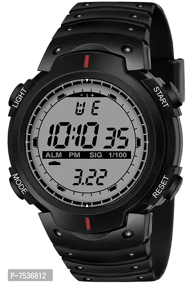 Acnos Brand - A teymex Digital Watch Shockproof Multi-Functional Automatic Black Strap Waterproof Digital Sports Watch for Men's Kids Watch for Boys - Watch for Men Pack of 1-thumb0