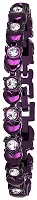 Acnos 4 Point Purple Magnet Strap Analogue Women's and Girls Watch Sweet Heart Purple Bracelet Combo for Girl's  Women's Watch (Set of 2)-thumb1