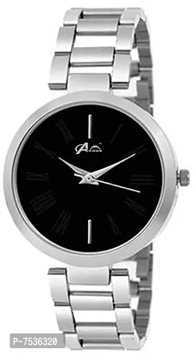 Acnos Black Dial Analogue Watch for Women Pack of - 1(T-Black)-thumb0