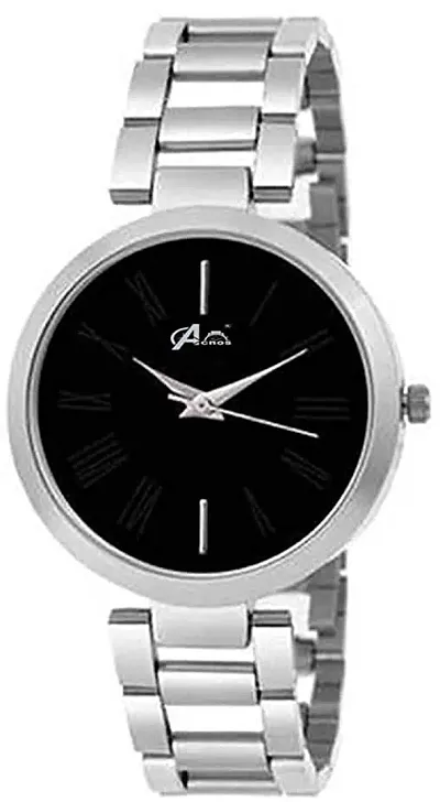 Acnos Dial Analogue Watch for Women Pack of - 1(T-Black)