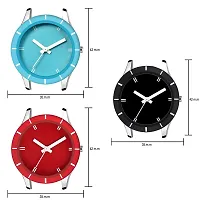 Acnos Black SkyBlue Red Dial and Starp Color Analog Watch Combo for Women Pack of -3 (605-rd-sb-blk)-thumb2