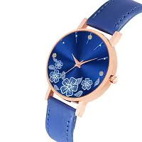 Acnos Analog Women's Watch (Blue Dial Blue Colored Strap)-thumb1