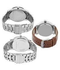 Acnos Special Super Quality Analog Watches Combo Look Like Handsome for Boys and Mens Pack of - 3(STL-LTHR-3COM)-thumb3