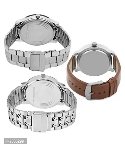 Acnos Special Super Quality Analog Watches Combo Look Like Handsome for Boys and Mens Pack of - 3(STL-LTHR-3COM)-thumb4