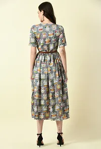 Stylish Printed Dress for Women-thumb2