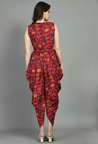 Stylish Crepe Printed Basic Jumpsuit for Women-thumb3