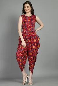 Stylish Crepe Printed Basic Jumpsuit for Women-thumb2