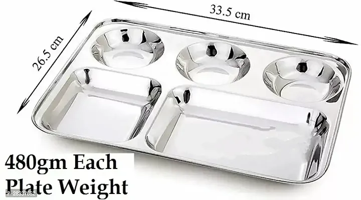 Classic Stainless Steel Plates For Serving-thumb3