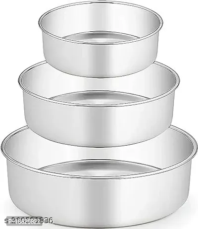 SMDE aluminium  Round Cake Pan set 678 -3pcs-thumb0